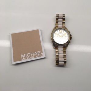 White and Gold Michael Kors Watch original links