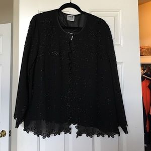 Beaded  top and matching jacket