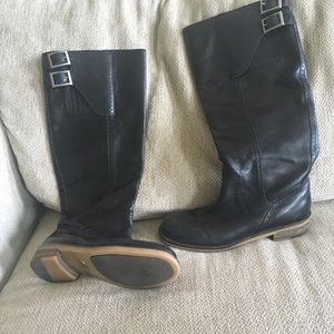Black riding boots