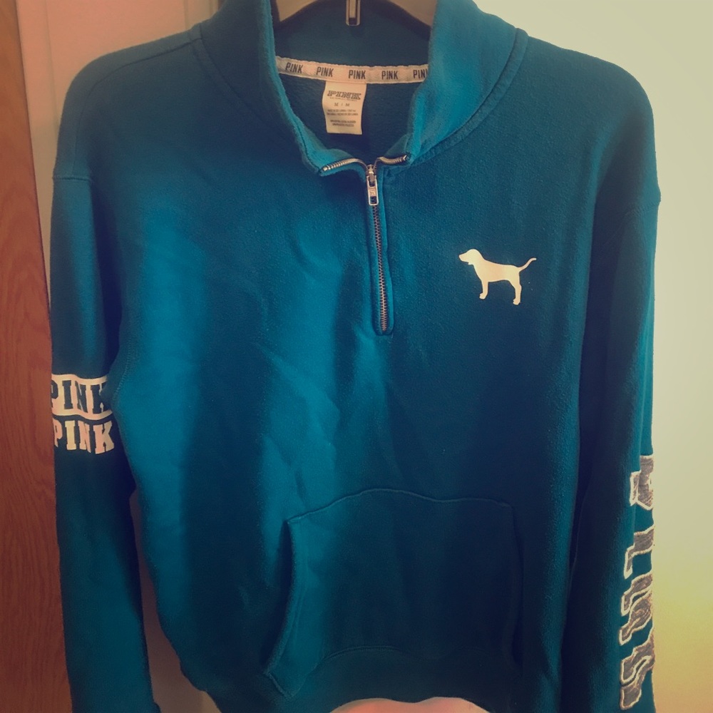 Teal PINK pullover