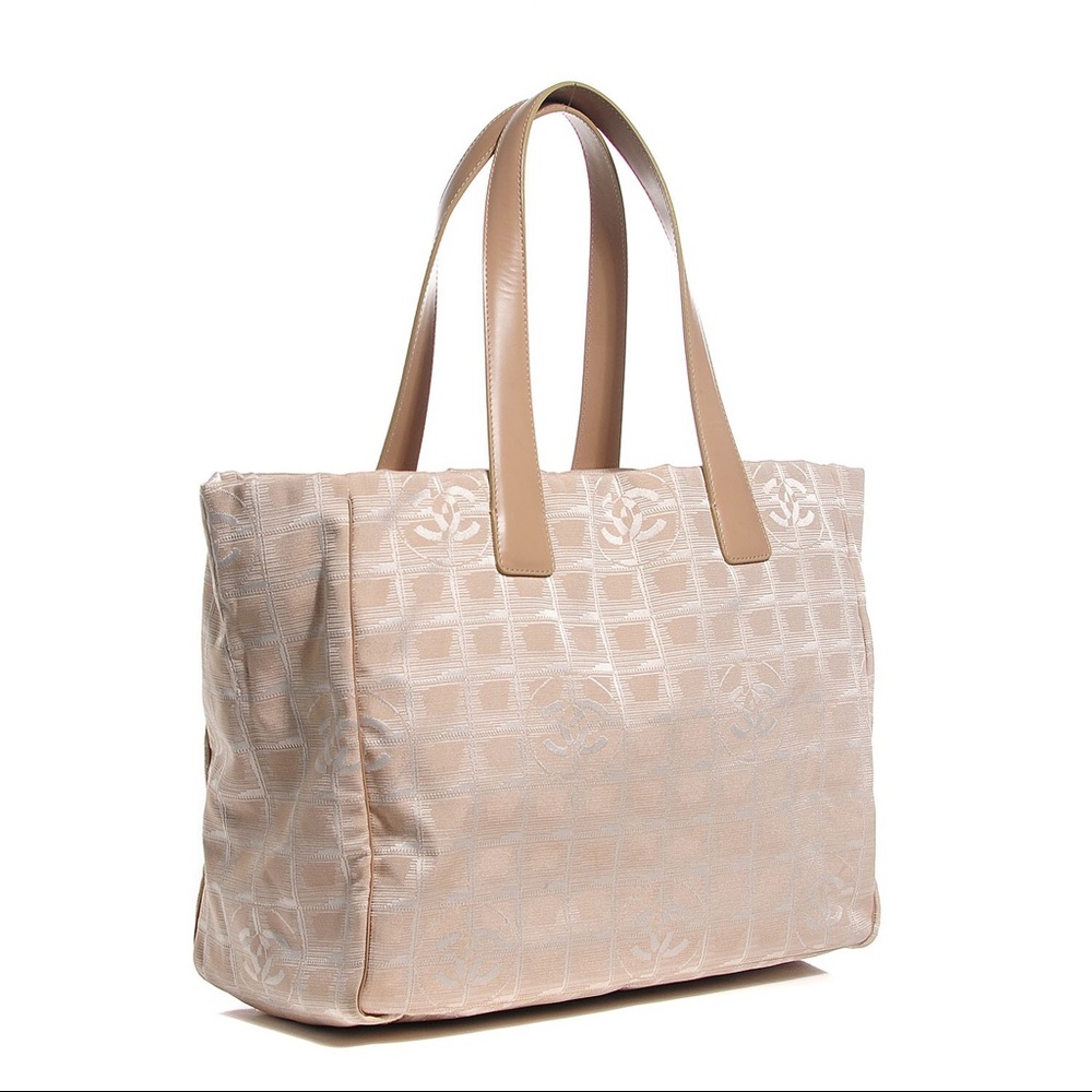Authentic Chanel Nylon & Leather Tote