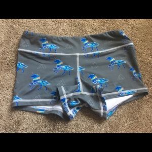 Unicorn fleo doughnuts and deadlifts shorts medium