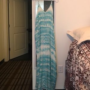 Sky Blue/White Maxi Dress Sky Blue/White Maxi Dress