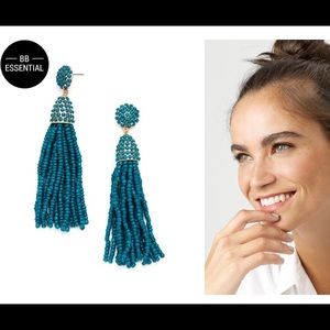 Bauble Bar Piñata Tassel Earrings - Teal