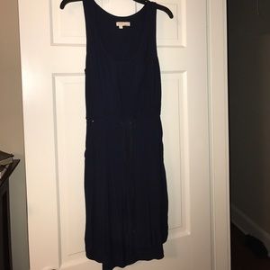Navy anthropologie dress