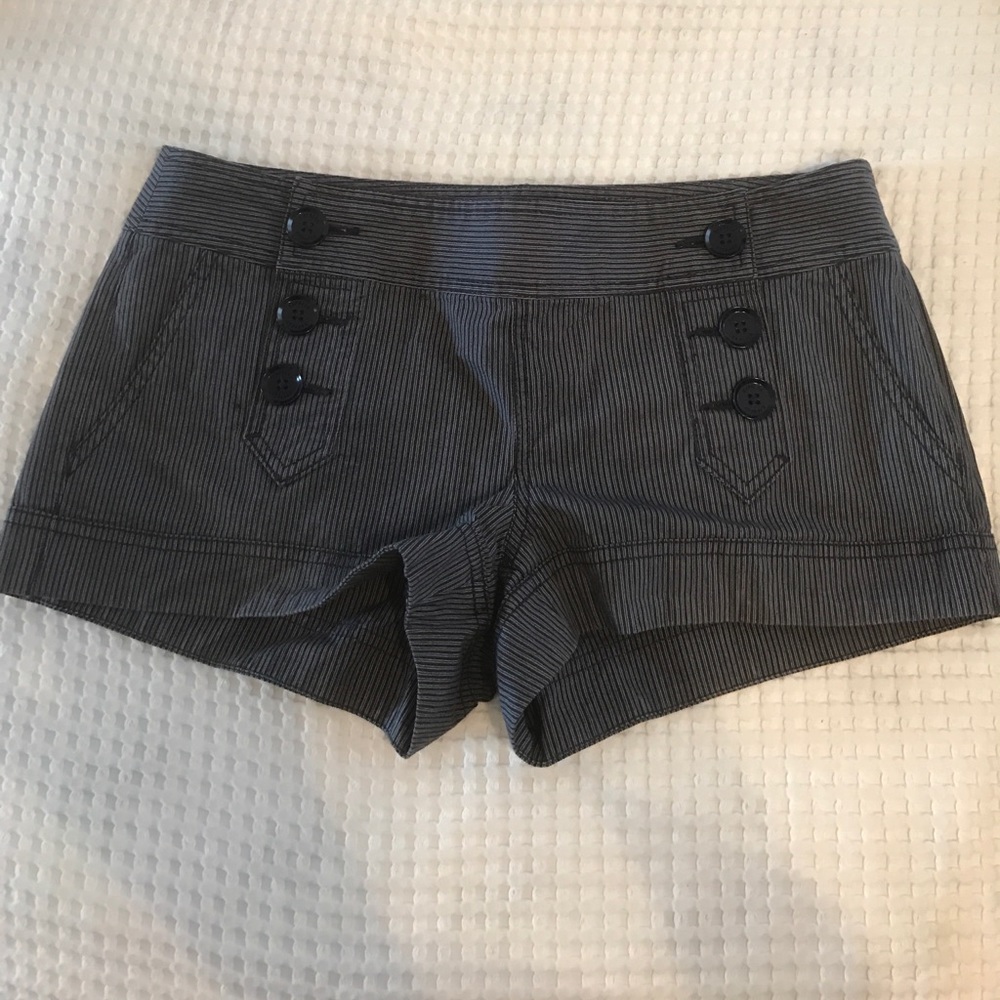 Express navy pin-striped shorts