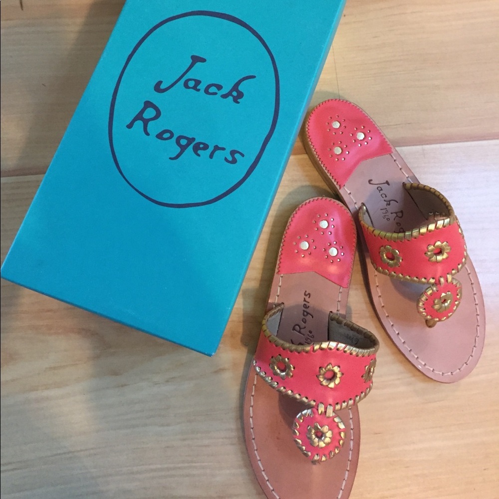 💥FIRE CORAL NANTUCKET JACK ROGERS💥