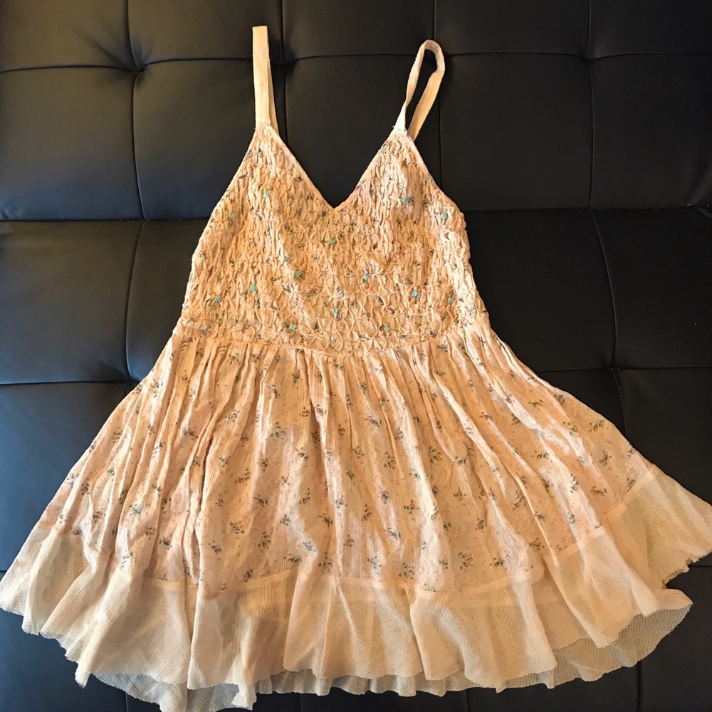 Free People floral tunic top