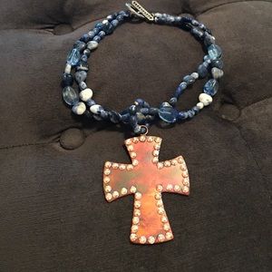 Swarovski cross necklace