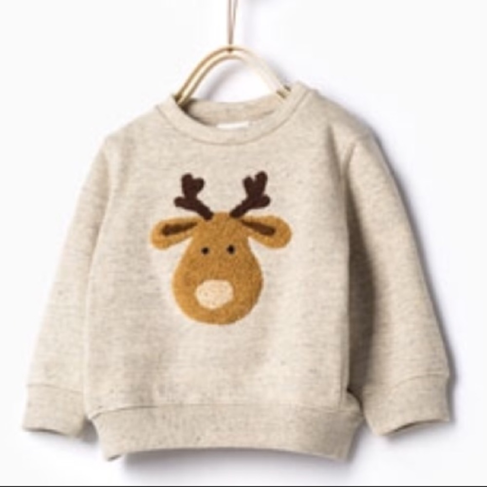 ZARA Reindeer Sweatshirt.