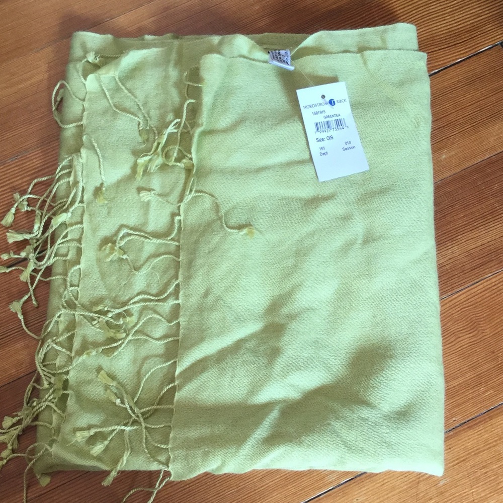 Nordstrom Rack pashmina in "green tea"