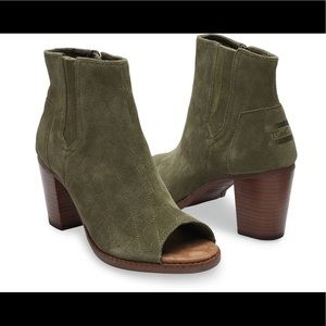 Toms Majorca Peep Toe Booties
