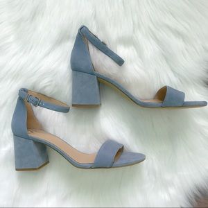 Gianni Bini Block-Party Stephani Blue Suede Heels Gianni Bini Block-Party Stephani Blue Suede Heels