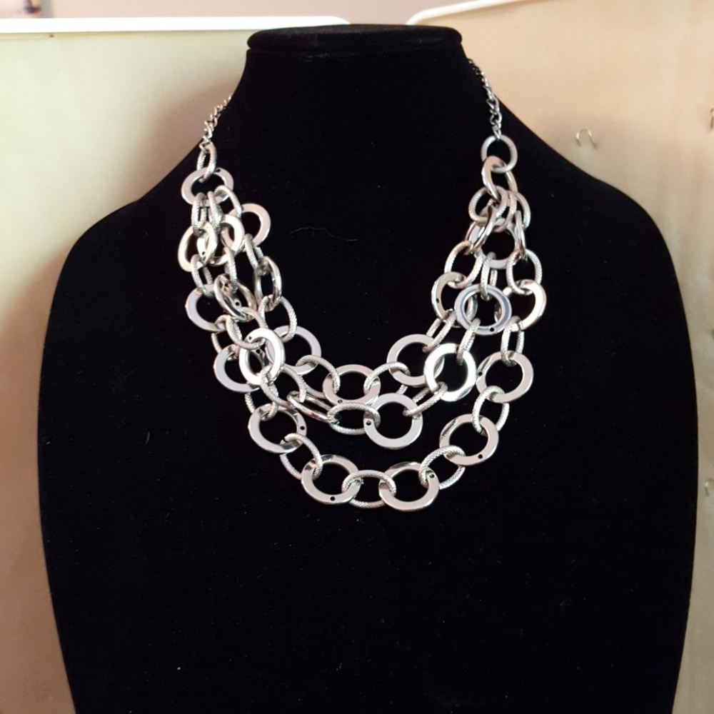 Silver 20" adjustable necklace