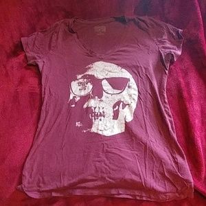 Converse all star skull T-shirt