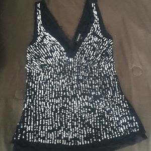Bebe Sequin Tank Bebe Sequin Tank