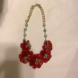 Anthropologie flower necklace