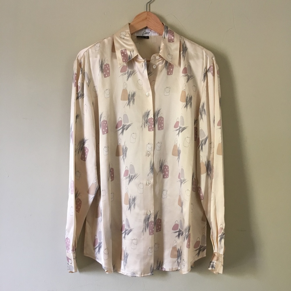 SOLD: 1990s vintage silk blouse