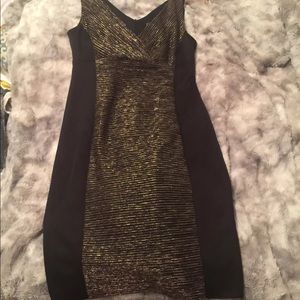 Black and Gold Party Dress
