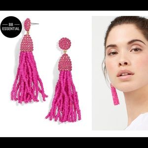 Bauble Bar Piñata Tassel Earrings - Neon Pink
