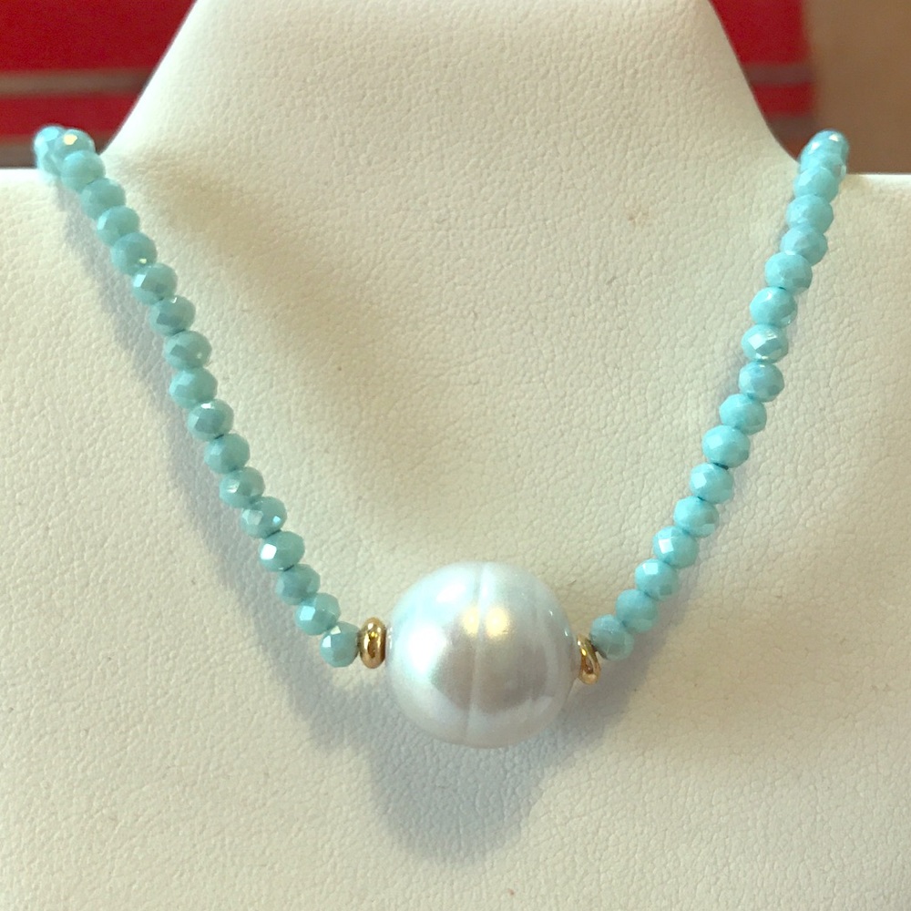 turquoise and pearl necklace