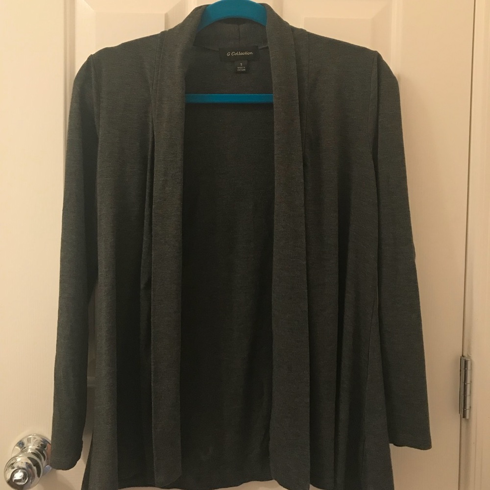 Gray Cardigan / Cover Up