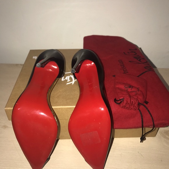 Christian louboutin, 120 patent/pvc/spec - Picture 3 of 8