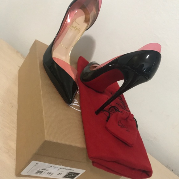 Christian louboutin, 120 patent/pvc/spec - Picture 5 of 8