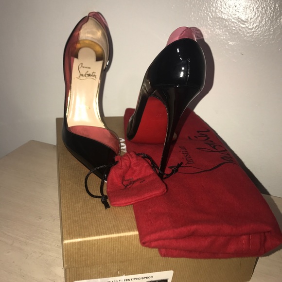 Christian louboutin, 120 patent/pvc/spec - Picture 6 of 8