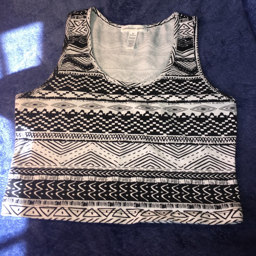 Tribal print Crop top