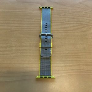 Apple Watch 42mm nylon band, grey/yellow