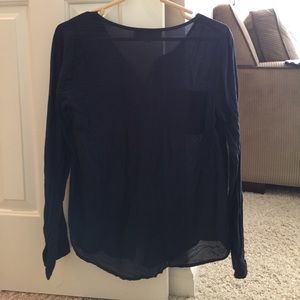 Loft navy blouse size small Loft navy blouse size small