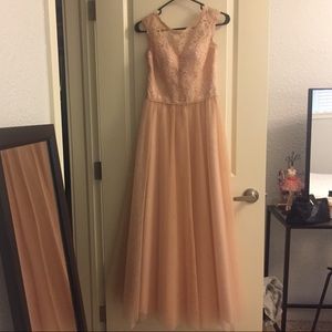 Blush Mori Lee Bridesmaid Dress