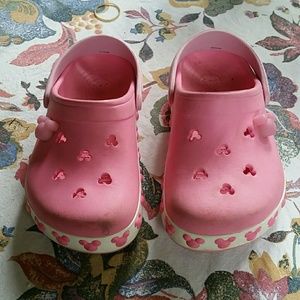 Cute kids Disney mini mouse Pink crocs