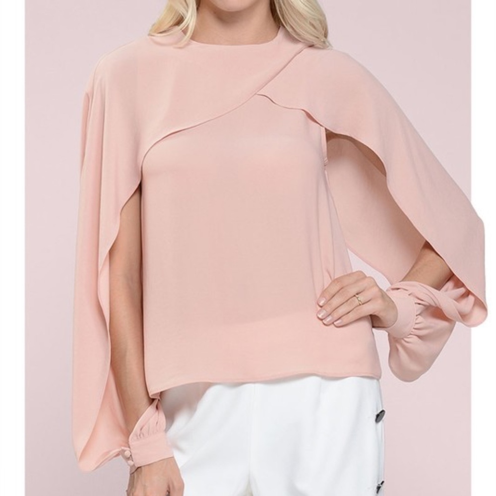 Aileen Open Sleeve Ca;e;et Blouse
