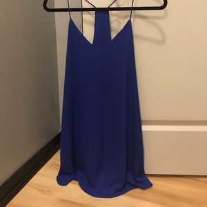 Royal blue tank dress