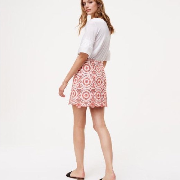LOFT eyelet medallion skirt - Picture 1 of 2