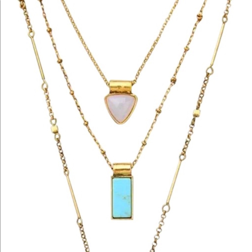 NWT Capri three row convertible necklace