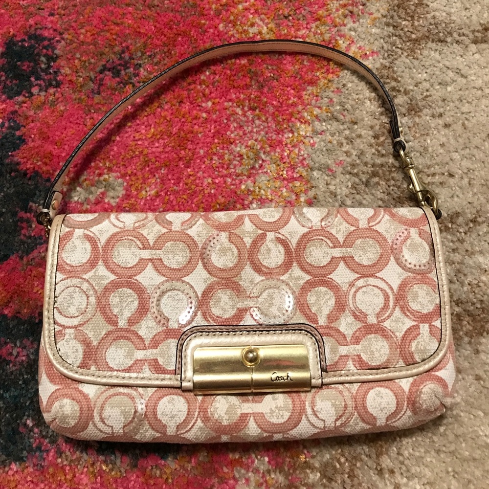 💯% Authentic small Coach hand bag