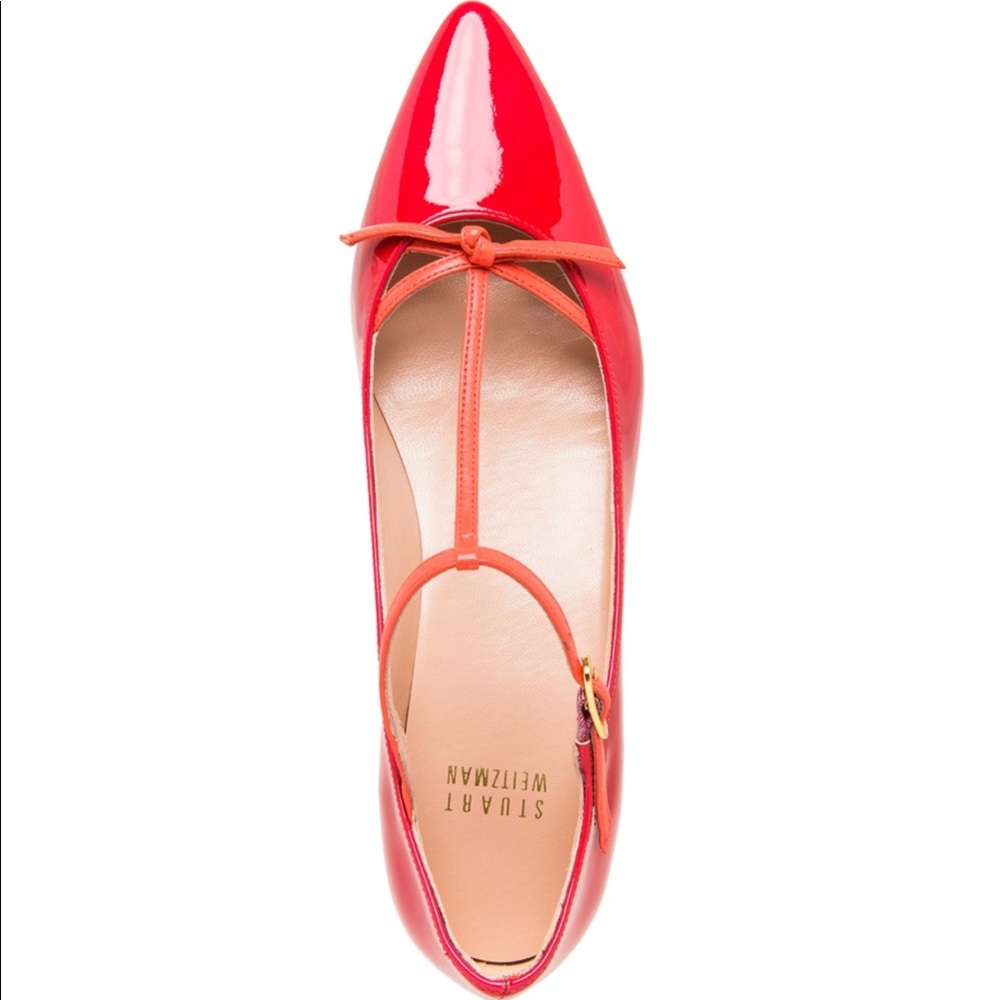 red Stuart Weitzman Teaseme sz 5 flats sale 24hr