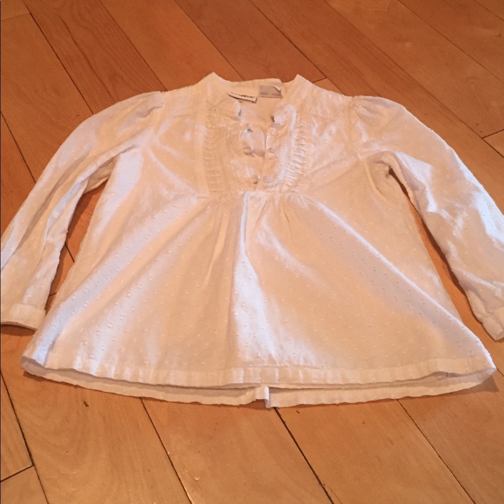 White cotton button shirt