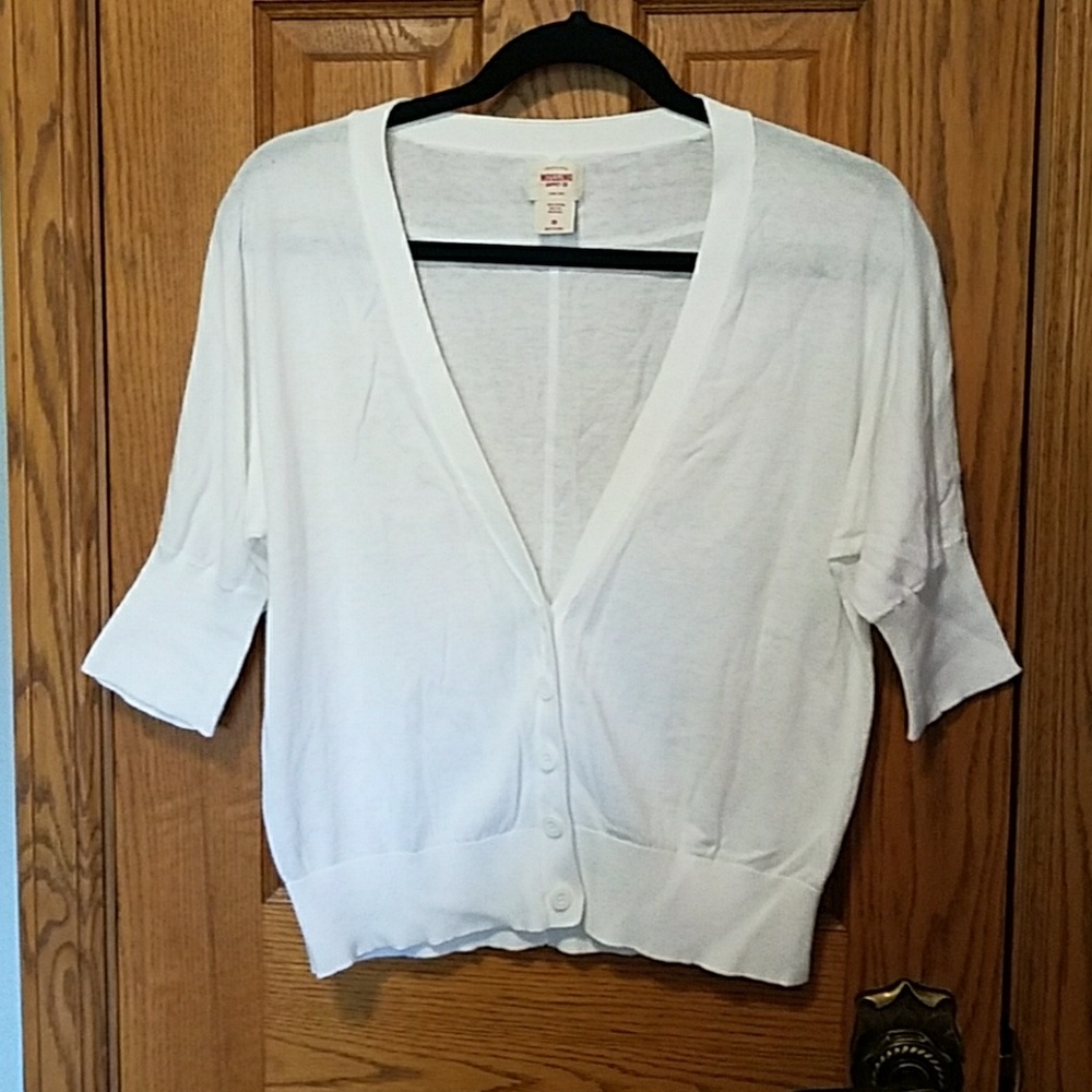 White Mossimo Cardigan in Med