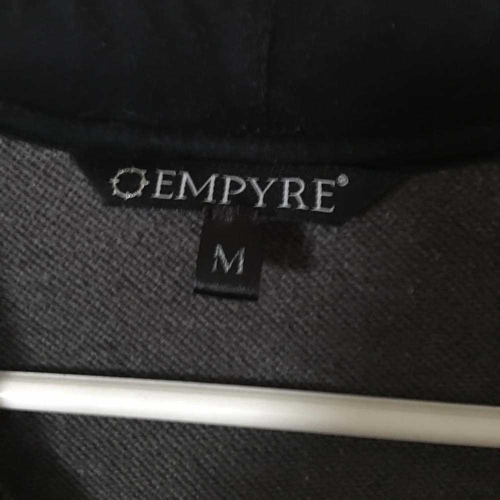 Black and grey sweatshirt with buttons - Picture 4 of 4