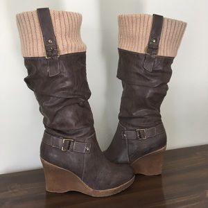 Brown Fleece lined Boots