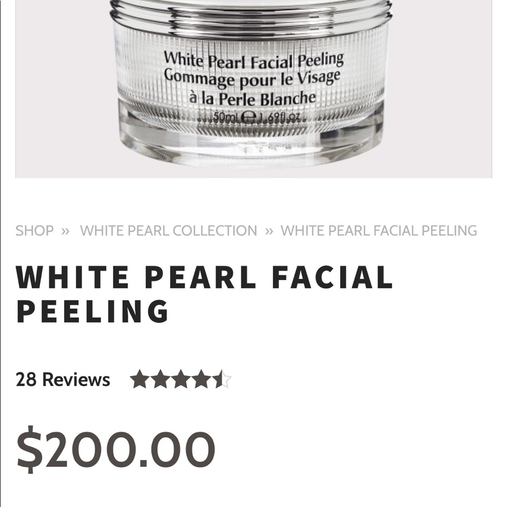 Lionesse white pearl facial peel