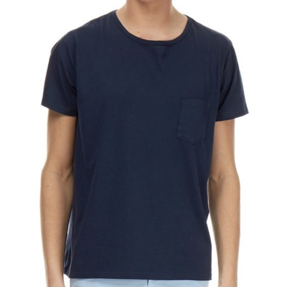 Solid & Striped Crewneck Pocket Tee