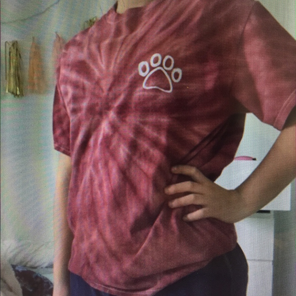 Tie dye Milos wish logo t-shirt
