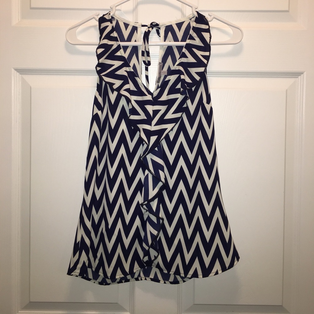 Charlotte Russe Chevron Tank Top