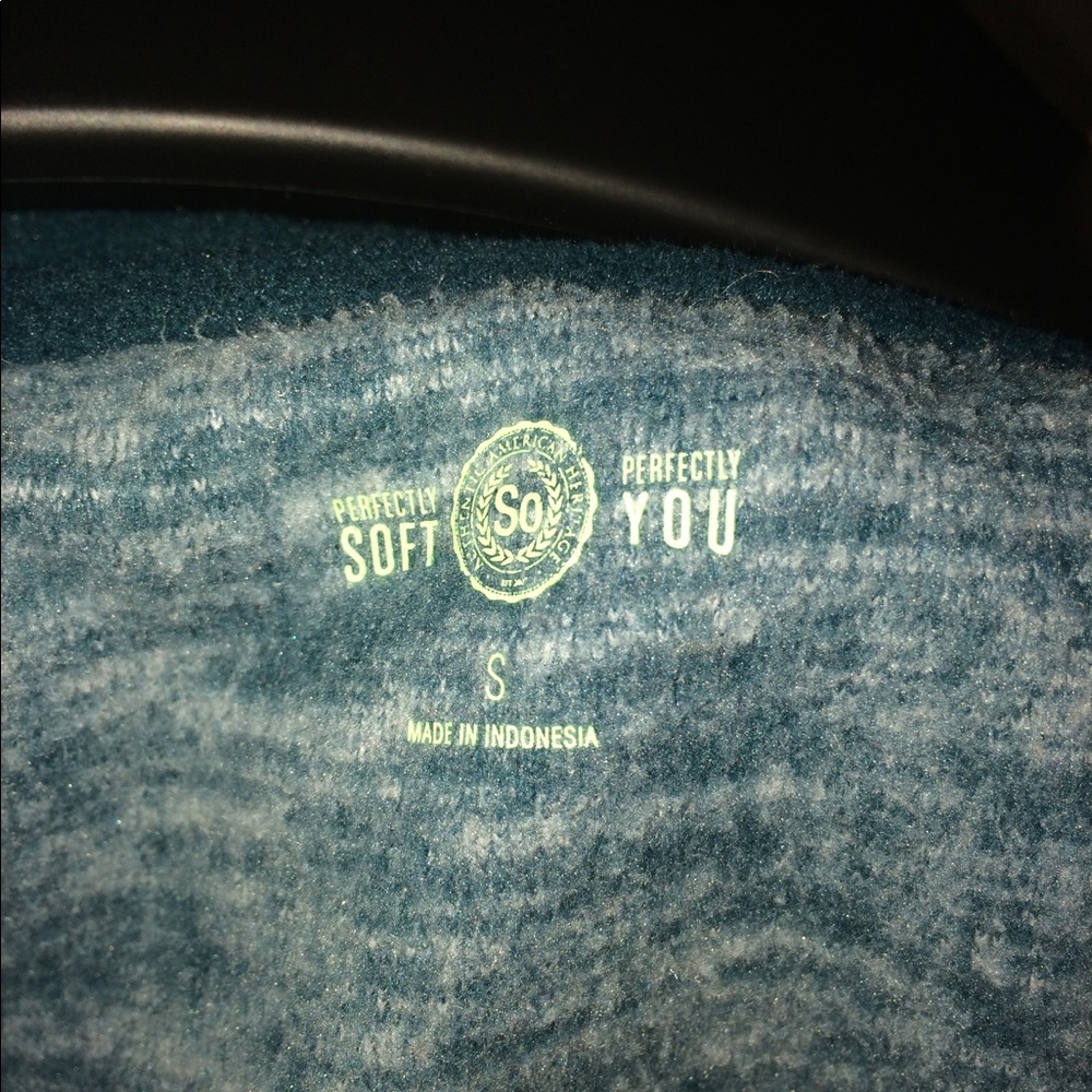 Dark and light blue sweater