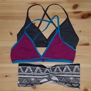 Set of 3 medium American Apparel bralettes